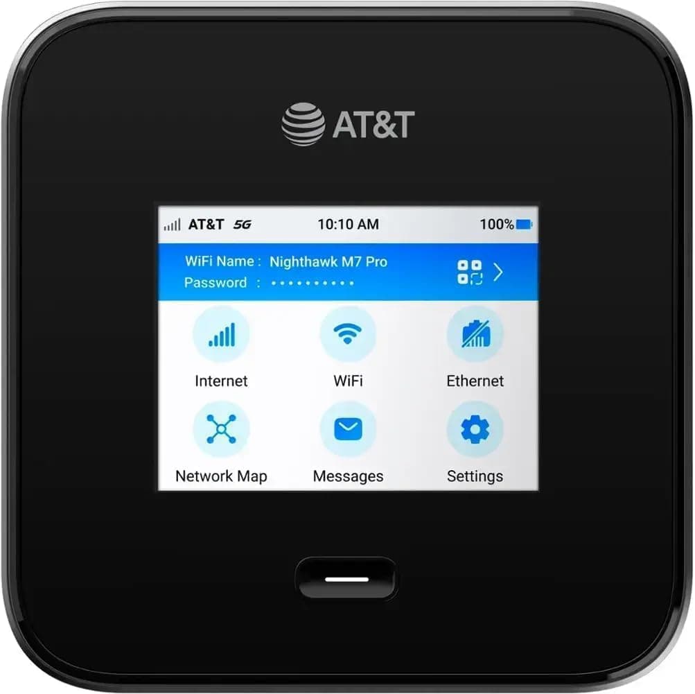 NETGEAR Nighthawk M7 Pro Mobile Hotspot Bundle 5G mmWave, WiFi 7, Unlocked, AT&T, Verizon, International, Portable Device for Travel, with Free Travel CASE