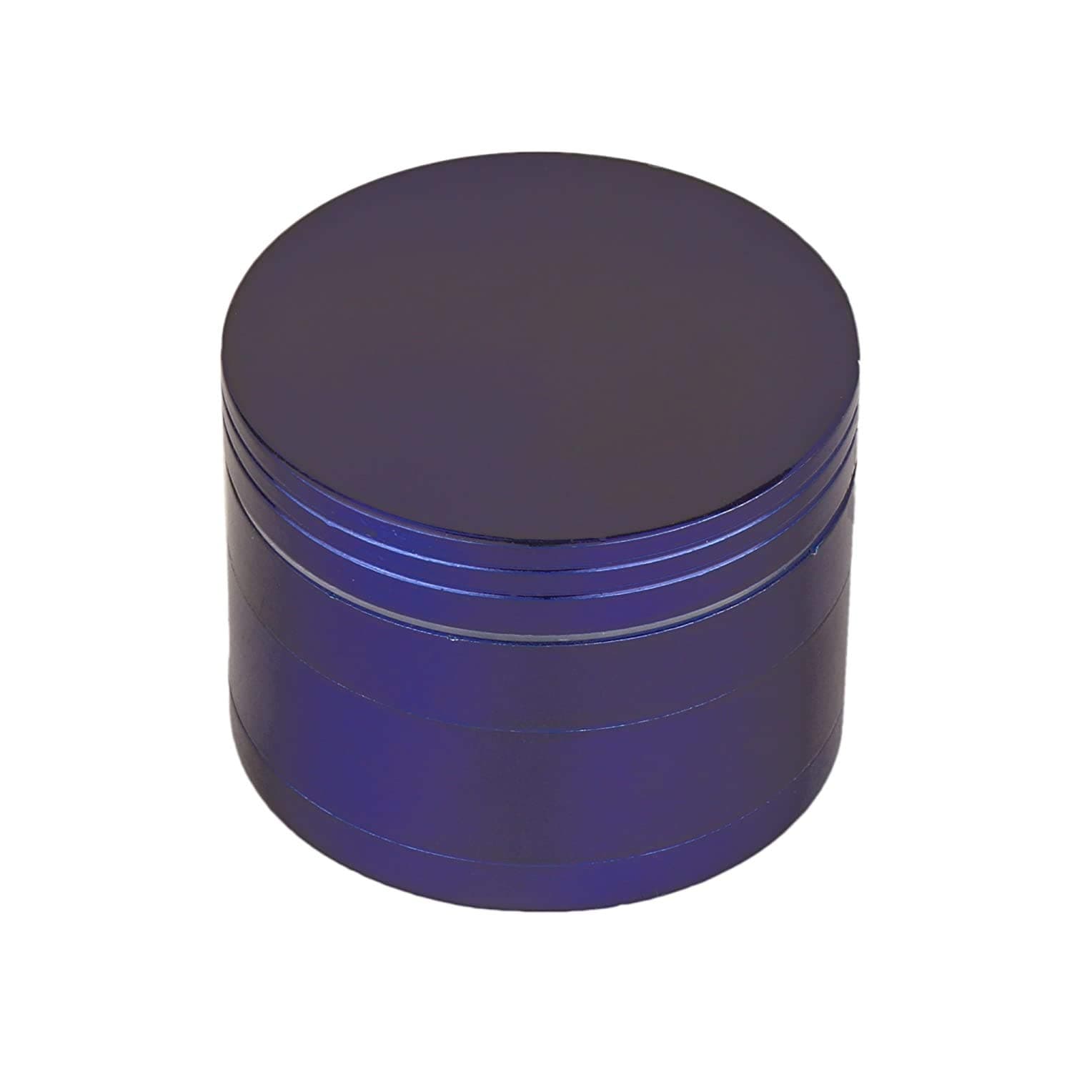 SEPARATE WAY Classic Metallic Herb Crusher, Grinder Medium with Honey Dust Filter with 4 Part (Blue, 42MM)