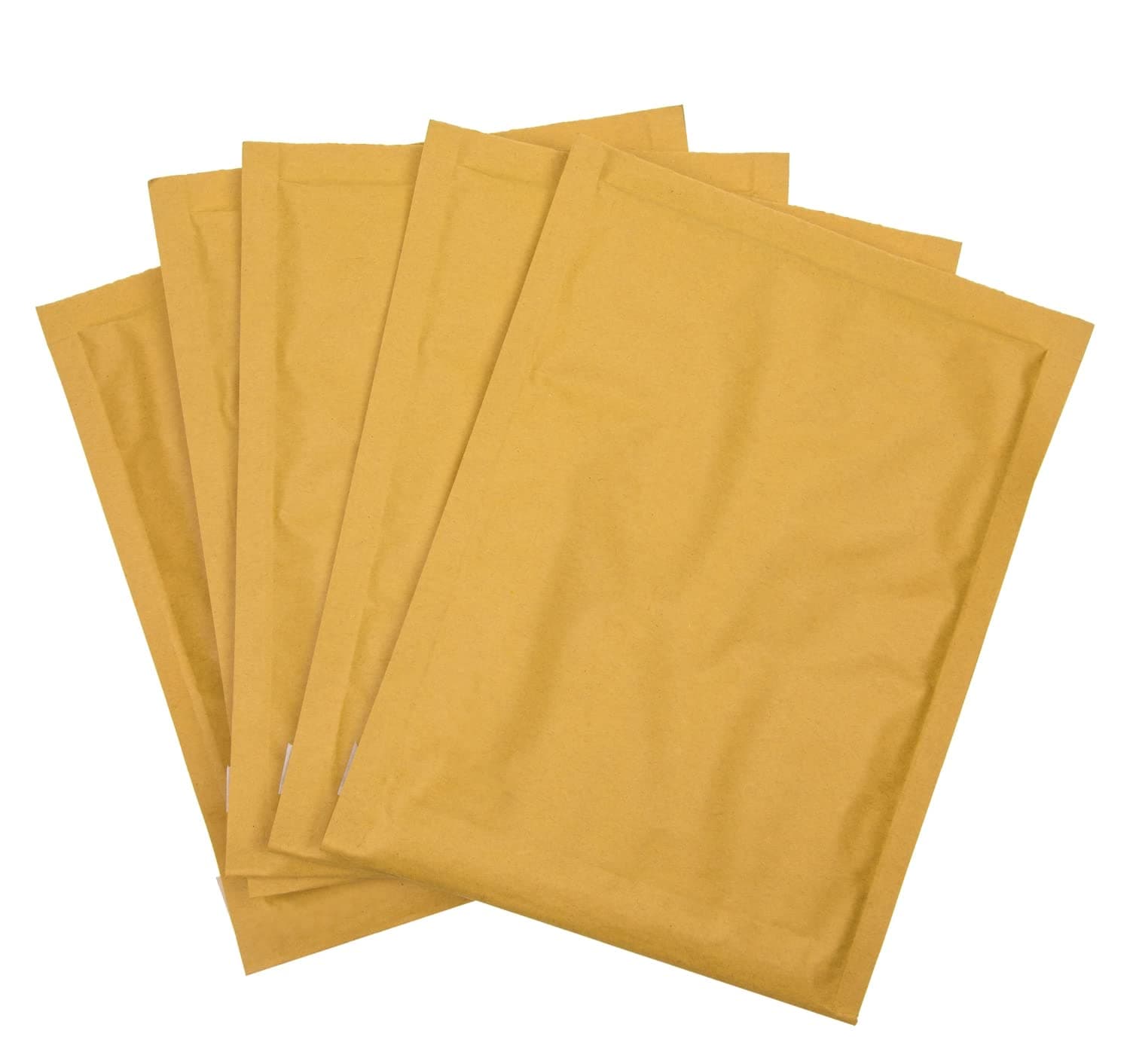 JKG® 5 Pack Large Letter Padded ENVELOPES - A5 Bubble Wrap Envelope Peel & Seal | Self Adhesive Air Cushioned Envelopes | Gold Self Seal Envelopes for Mailing, Posting [150 x 215mm]