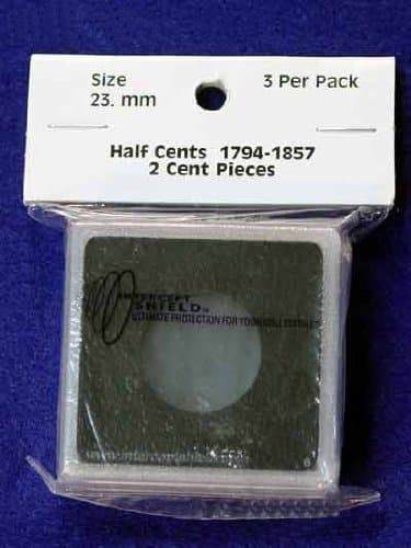 3 Intercept Shield 2x2 Coin Holders for 23mm Coins