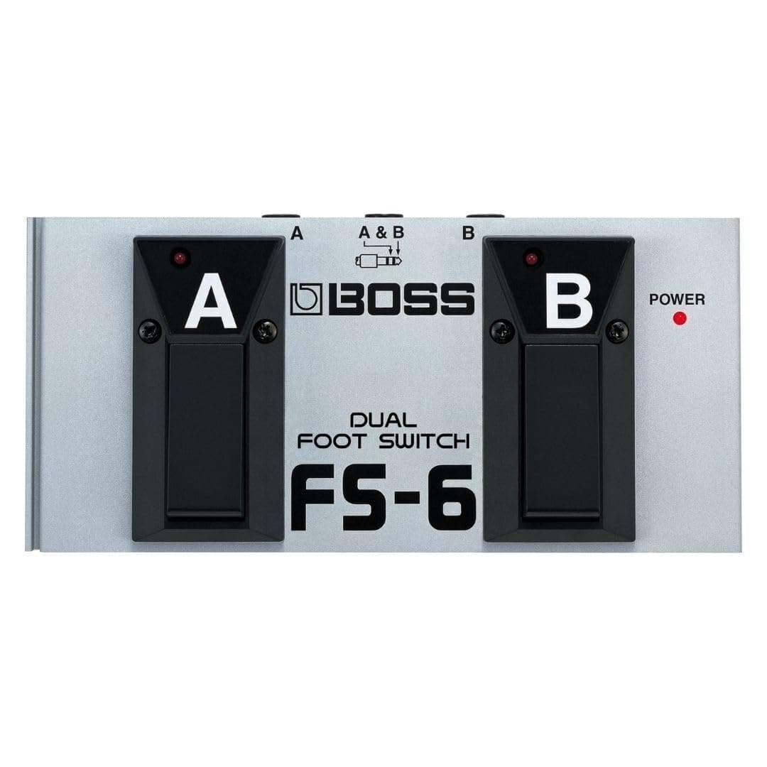 FS-6 Dual Footswitch for Momentary and ON/OFF control of your Musical Instrument FX & More | Switch Functions with your Foot | Compatible with Guitar | Keyboard | BOSS/Roland Amps