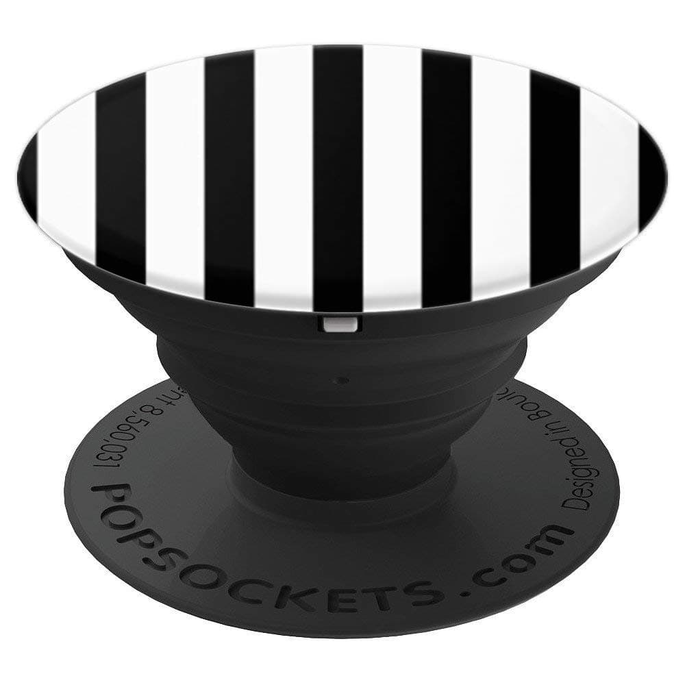 Black And White Stripes Pop Mount SocketBlack And White Stripes Pop Mount Socket Phone Grip PopSockets PopGrip: Swappable Grip for Phones & Tablets PopSockets Adhesive PopGrip