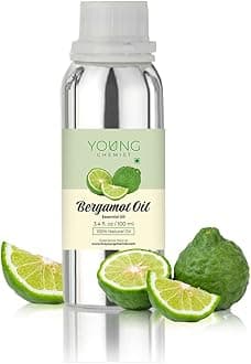 Young Chemist Bergamot Essential Oil - 100ml | Pure Aromatic Oil for Anxiety Relief & Skin Health | Great for Aromatherapy, Relaxation Techniques & DIY Projects