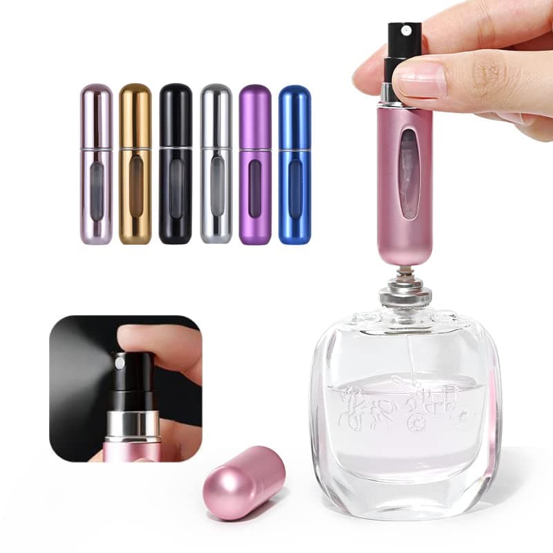 Sichumaria Portable Mini Refillable Perfume Atomizer Bottle Atomizer Travel Size Spray Bottles Accessories 5ml-1 Piece (Blue)
