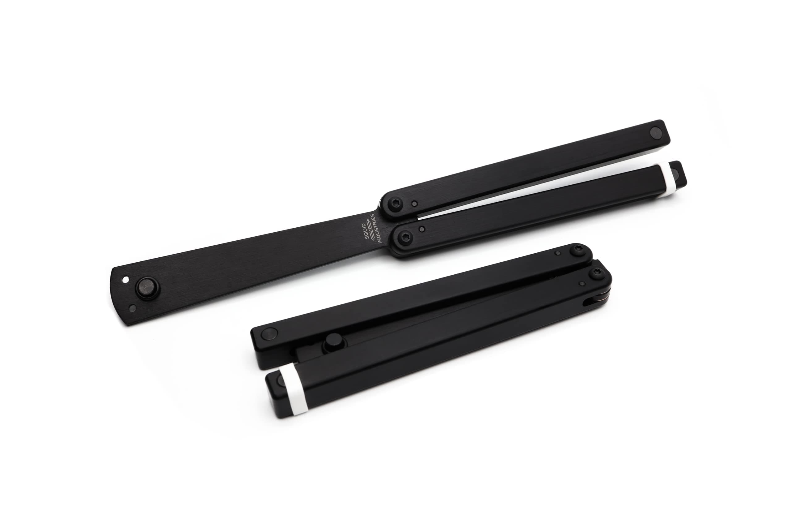 Squid Industries Squiddy-B Plastic Balisong Trainer, Durable Plastic Handle With Exceptional Weight Distribution, Easy Going and Safe Practice for All Beginners