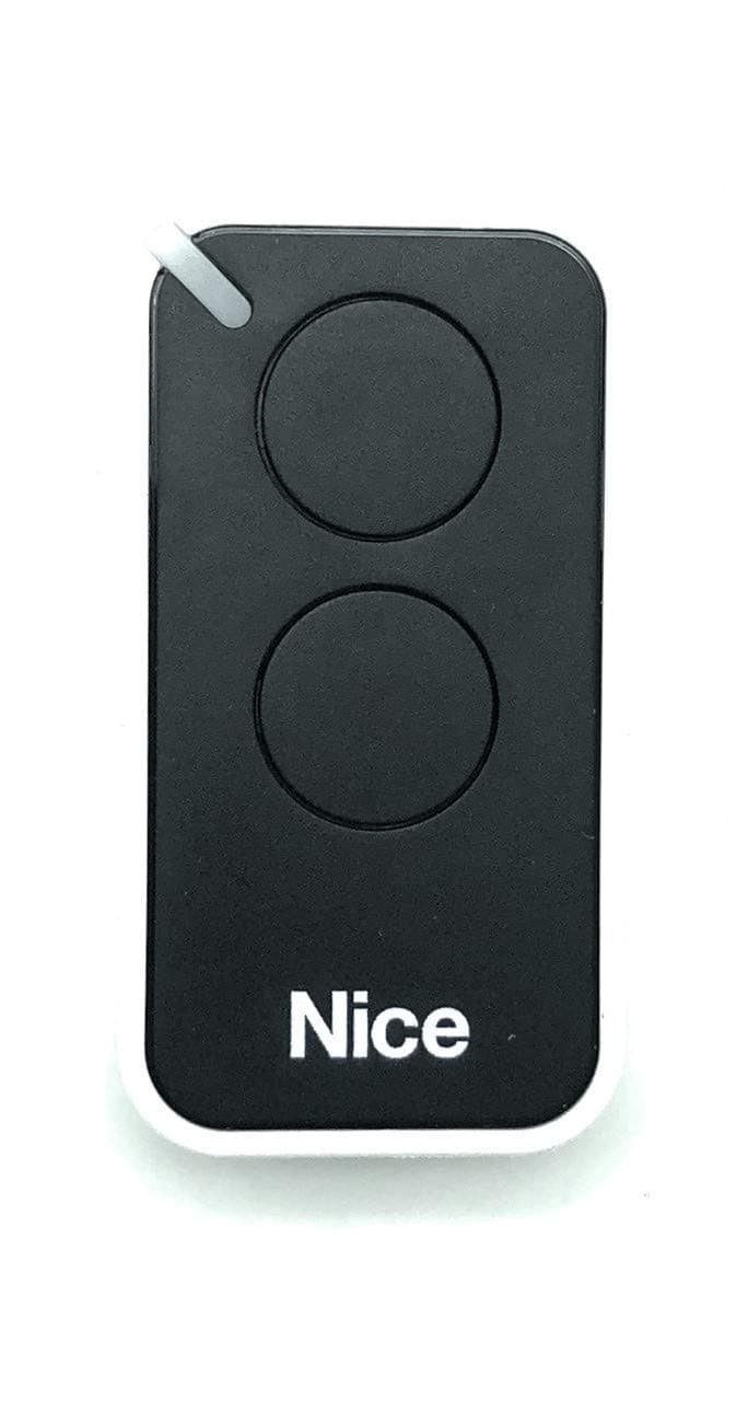 Inti2 Black 2-Channel Remote Control, 433.92Mhz, Rolling Code Compatible with Flor-S, One, Flore and Inti Transmitters