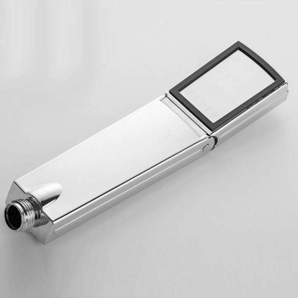 ZCCZJSShower Head Oxygenics Water Saving Shower Head Boost Pressurize Square Hand Shower Bathroom Chrome Plated Showerhead
