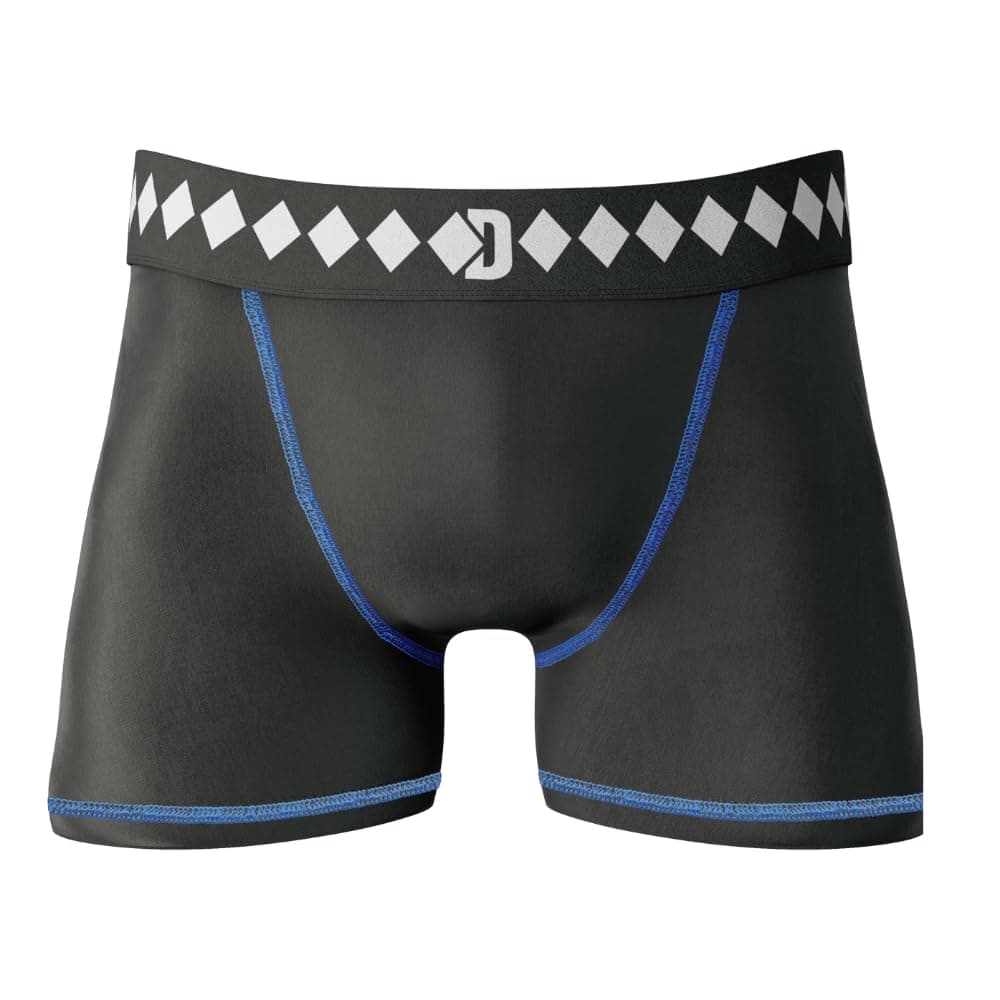 Compression Shorts with Built-in Jock Strap Supporter with Athletic Cup Pocket for Sports