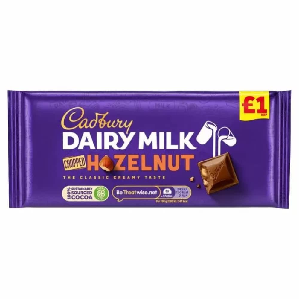 Cadbury Dairy Milk Chopped Nut, 95 g