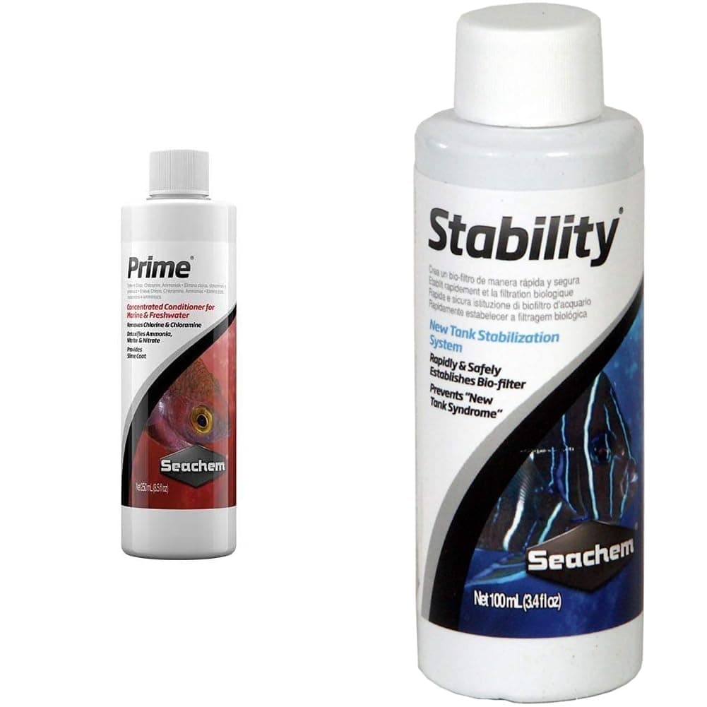 Prime Water Conditioner, 250 ml & Stability Tank Stabilization System, 100 ml