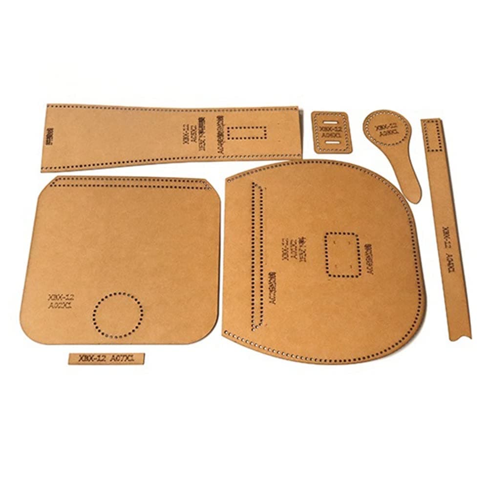 1 Set Leather Tool Kit DIY Leather Template DIY Handmade Craft Template Handbag Sewing Pattern Finished Product Size 21x19x6.5CM
