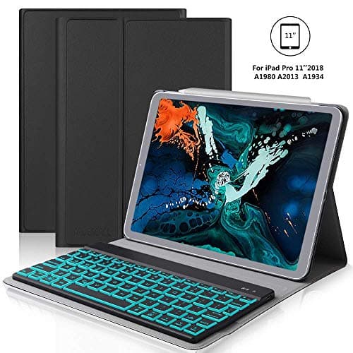 Wireless Bluetooth Keyboard Ultra-Slim Fit for iPad 8th Generation, iPad Air 4th Gen, iPad Pro 12.9/11, iPad Mini, and More Bluetooth Enabled Devices,Black