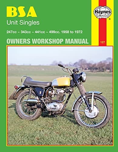 BSA Unit Singles Owners Workshop Manual, No. 127: '58-'72