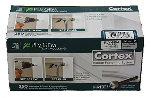 Plygem Cortex Hidden Fastening System 250 Lin Ft Box 2" Screws