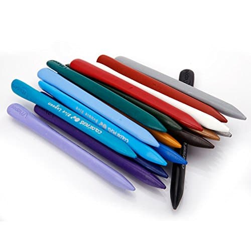 Dorothy Shop Triangular Crayon Set, 36-Piece,Factis Hex Shaped Plastipastel Crayons Set