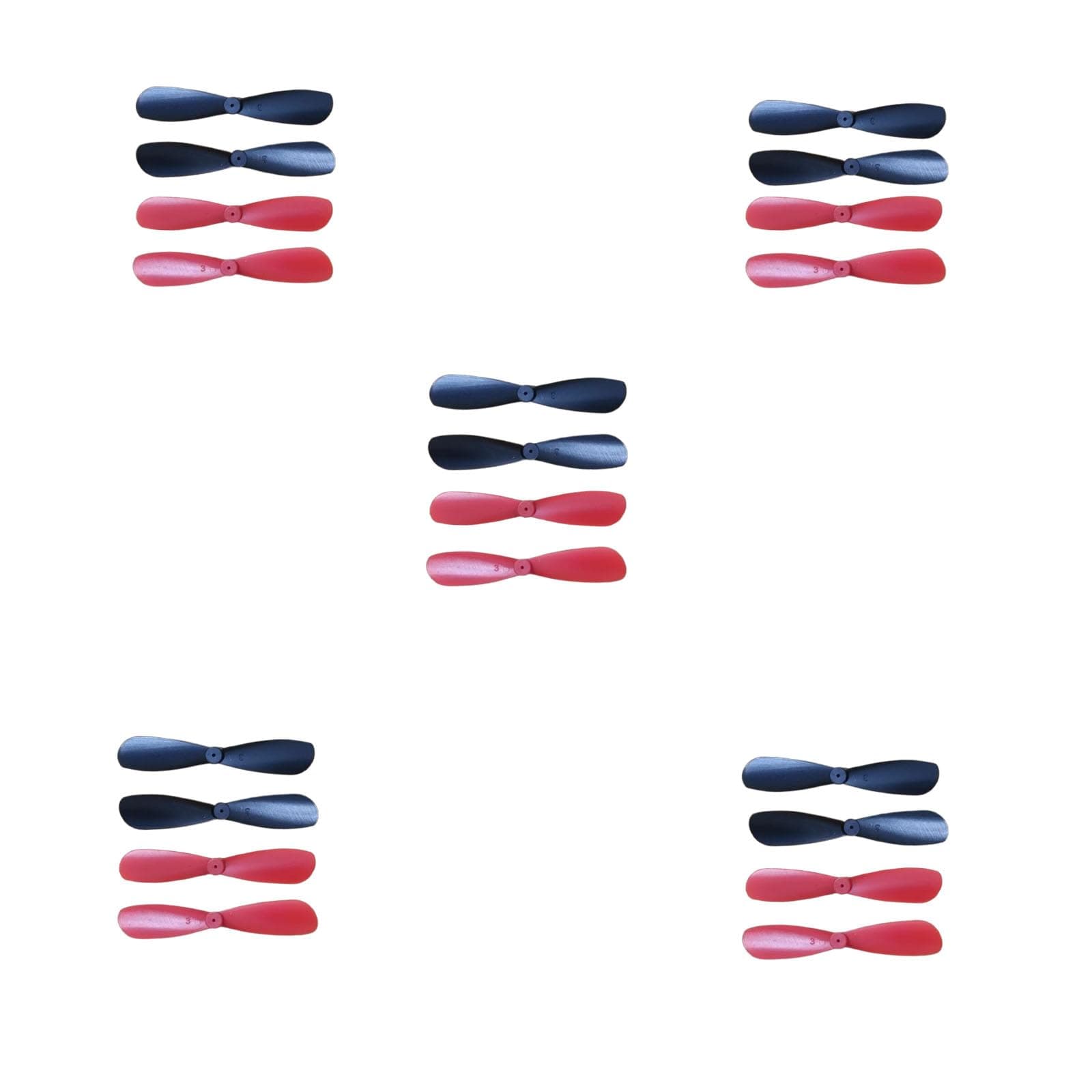 Mini Propeller Blades, 20 Propeller Props Suitable for Remote-Controlled Aircraft Quadcopter, The Propeller of UAV is 1.81 in Long and The Axial Aperture is 0.03 in.Propeller Parts