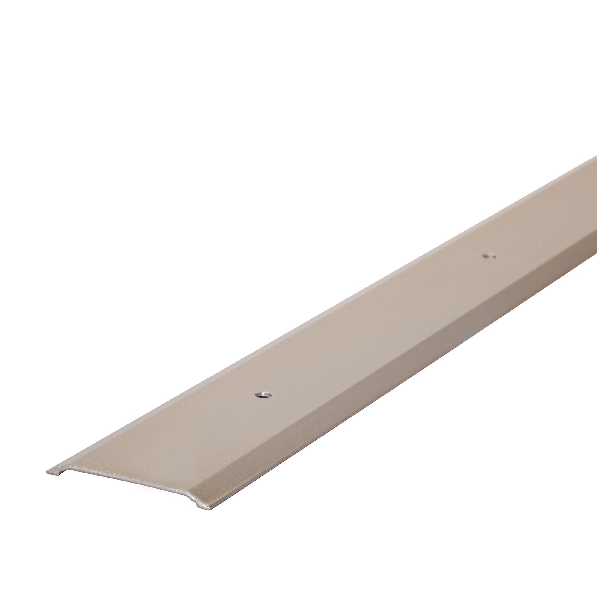 M-D Building Products 49010 M-D Premium Flat Saddle Threshold, 36 in L X 1-3/4 in W X 1/8 in H, Aluminum, 36.25" L x 2.61" W x 1.75" H, Satin Nickel