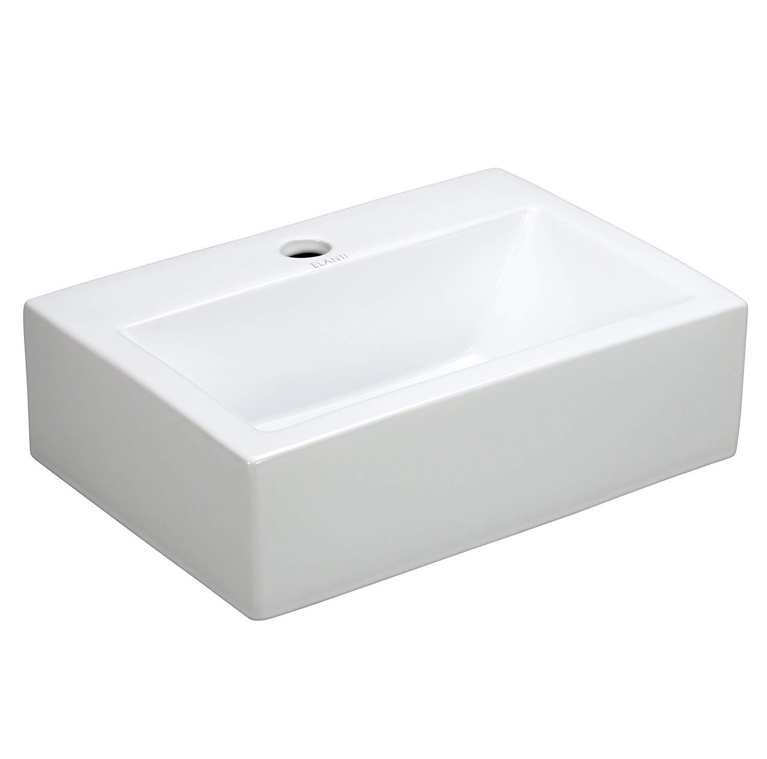 EC9859 Sink, Rectangular (16.8 x 12 x 5.1 Inches), White