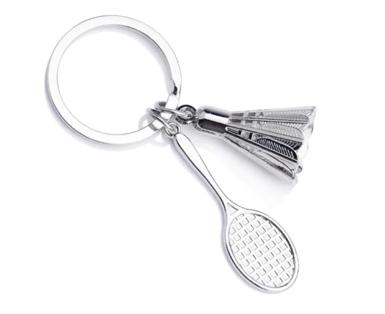 Badminton Keychain/Key Ring/Gift/Present with racket and ball
