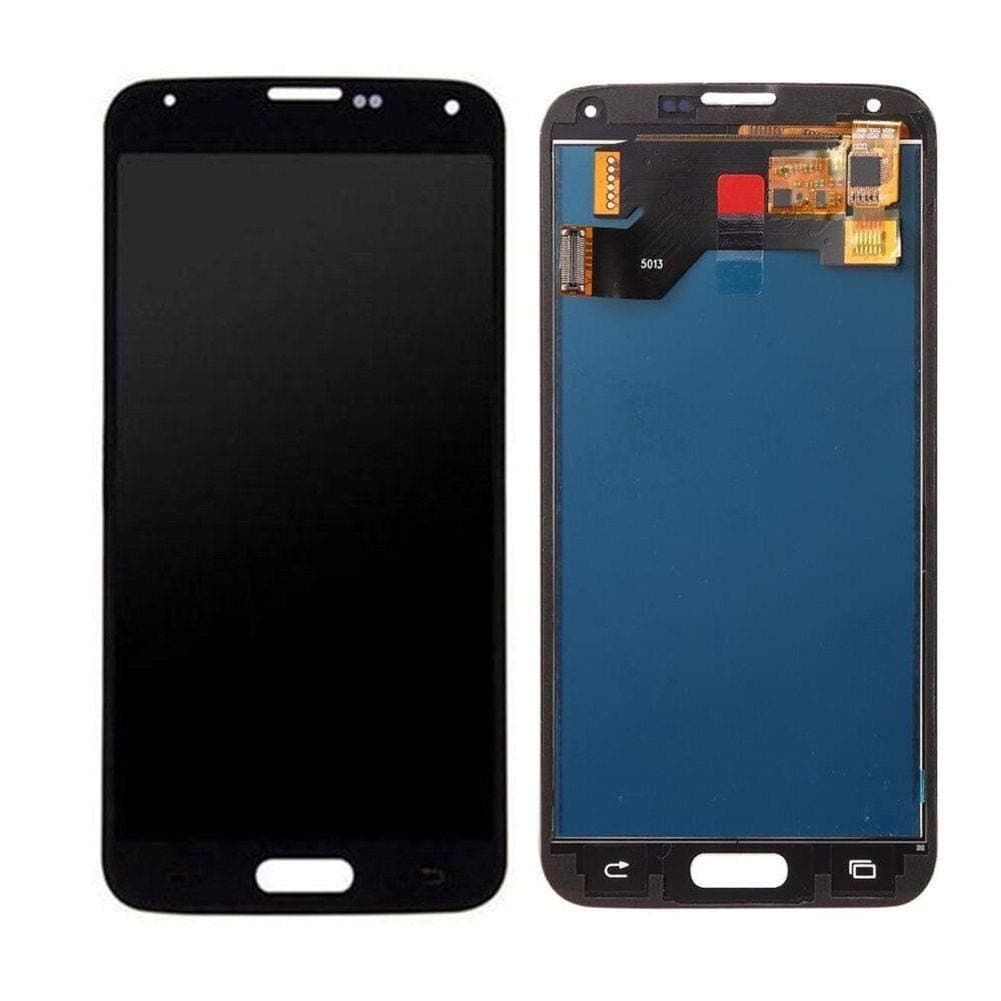 iBellete LCD Display Screen Replacement Touch Digitizer Assembly for Samsung Galaxy S5 i9600 G900 G900F G900V G900T G900A (Black, White)