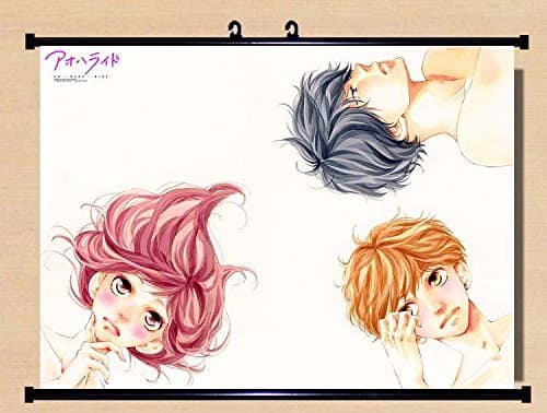 Home Decor Anime Blue Spring Ao Haru Ride Wall Scroll Poster Fabric Painting 22 x 16 Inches -10