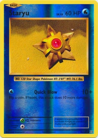 Pokemon - Staryu (30/108) - XY Evolutions - Reverse Holo