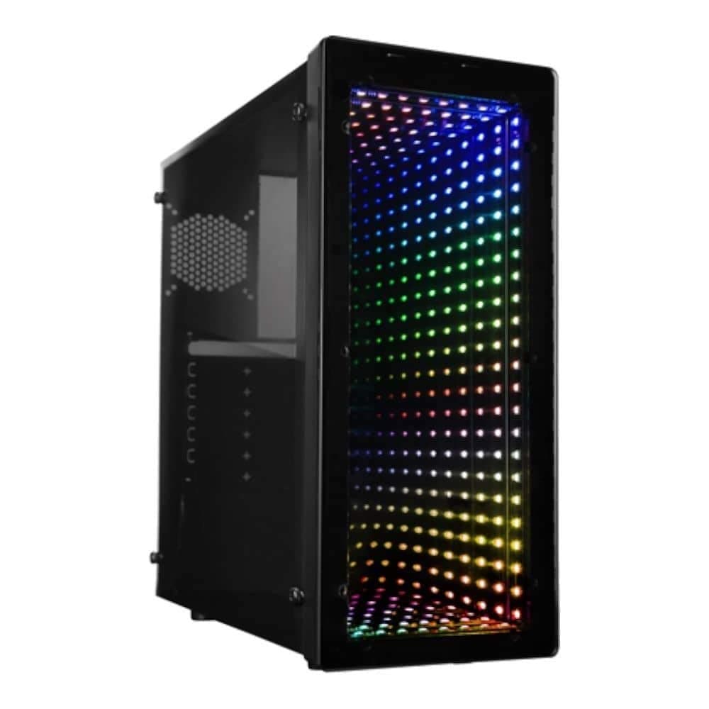Raidmax Galaxy ATX Mid Tower PC Gaming Computer Case with Front Panel ARGB LED Mirror Effect