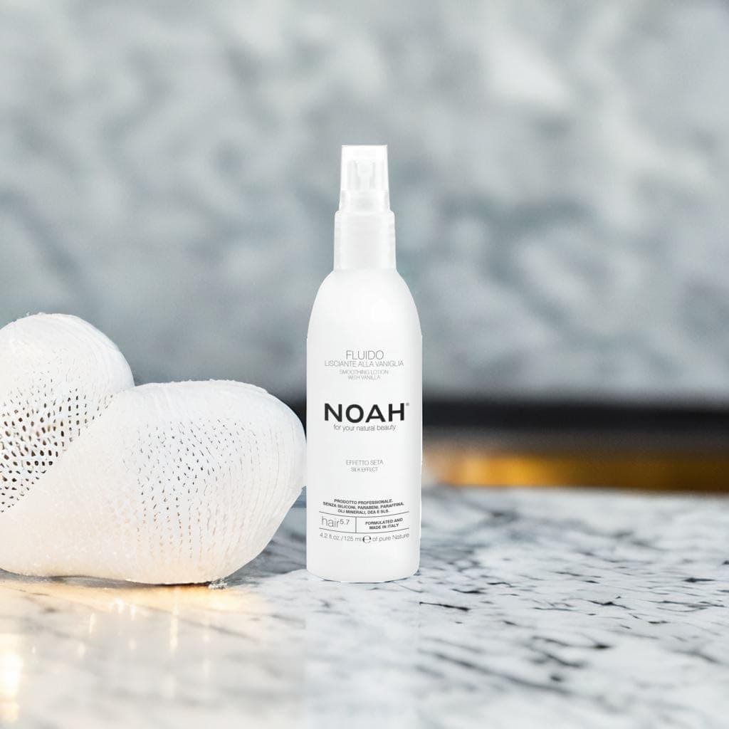 NOAH 5.7 Smoothing Lotion with Vanilla, 125ml – Silk Effect before Brushing - Formulated and Made in Italy – Cruelty-Free, No SLS or Parabens - Nickel Tested
