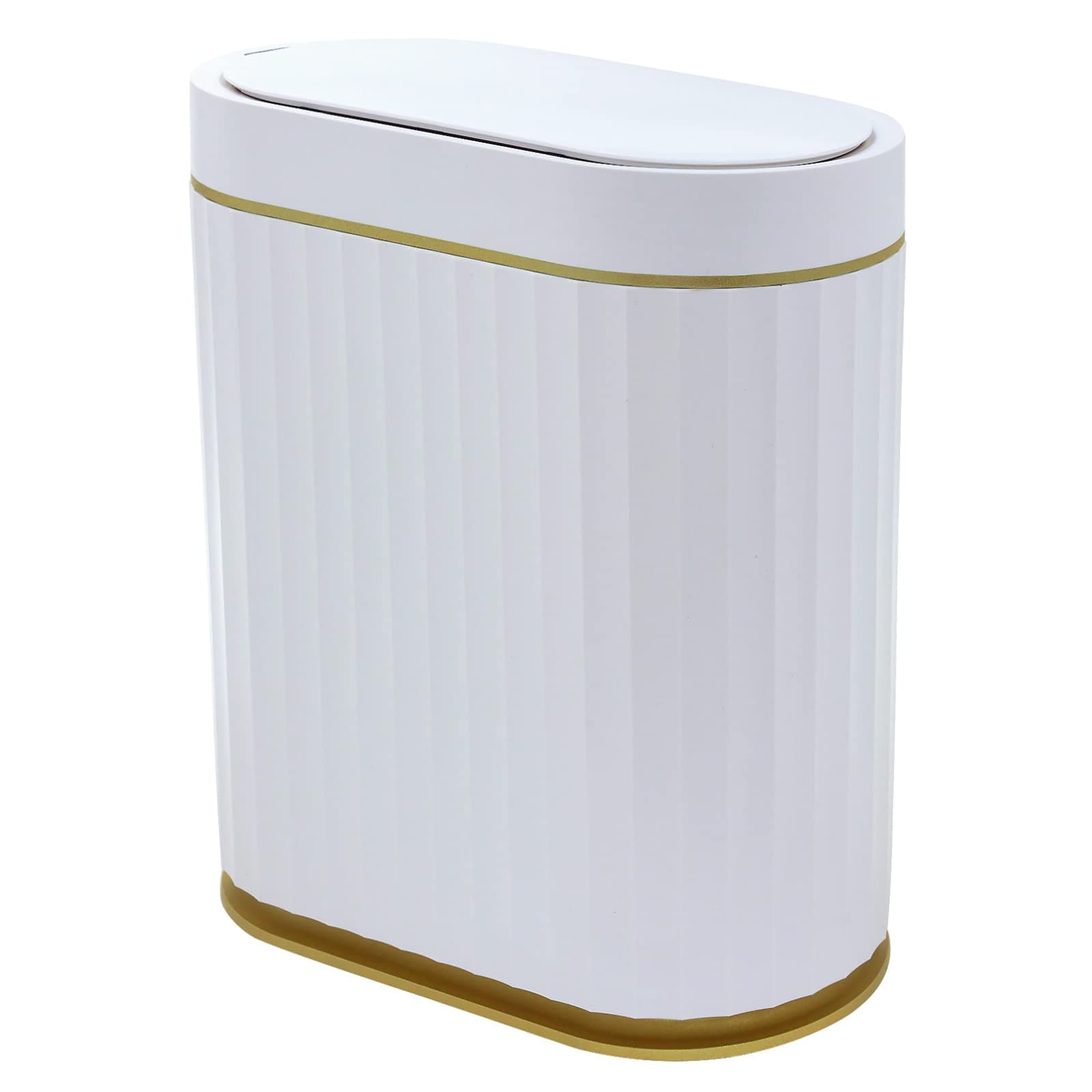 Huaqinglian Touchless Automatic Sensor Smart Trash Can Garbage Can Wasterbasket Bin 2Gallon for Bathroom Kitchen Living Room Bedroom Office