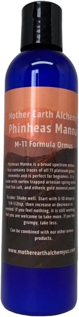 Phinheas Manna 8oz Ormus/Manna: The Best Choice for ormus/manna: Made with Gold ore, Made by Real alchemists: Made in Small batches: : Comes in an EMF protecting bag