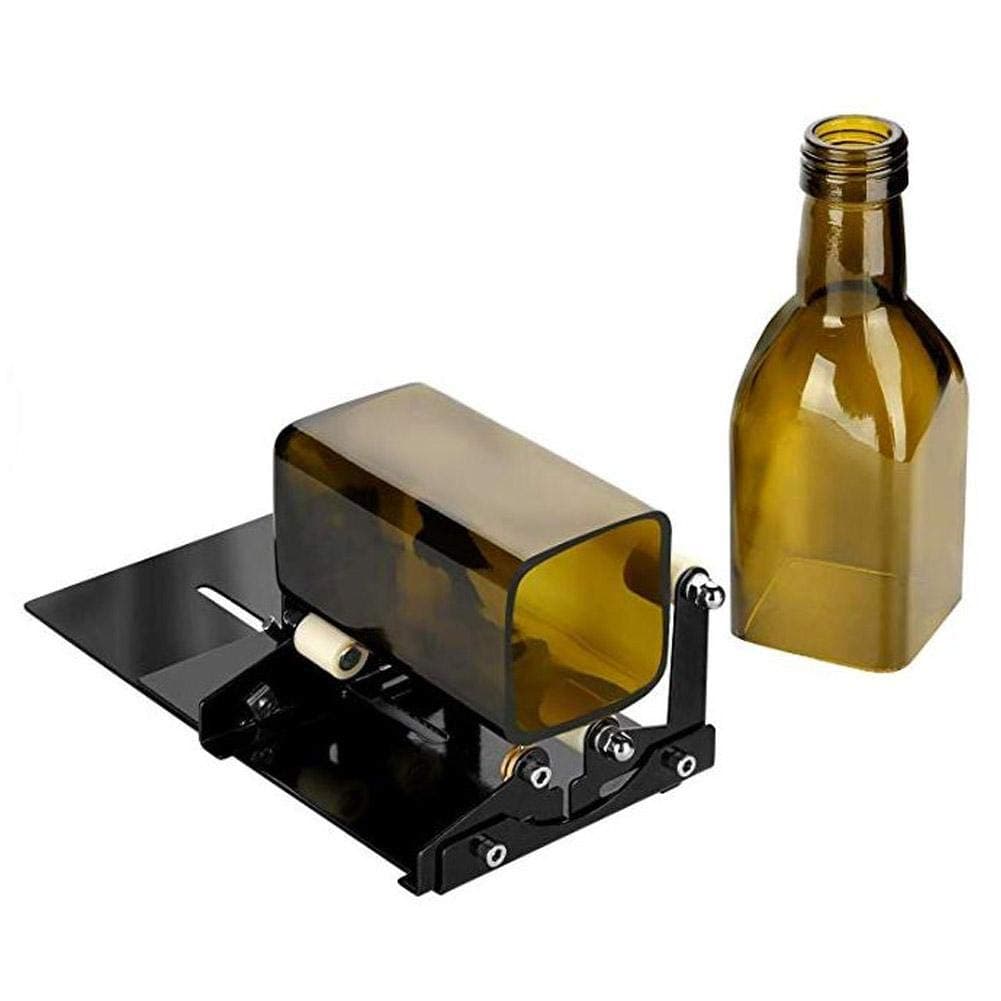 Glass Bottle Cutter, Square & Round Bottle Cutting Machine Adjustable Glass Bottle Cutting Tool Kit For DIY Enthusiast Professional Designer Student