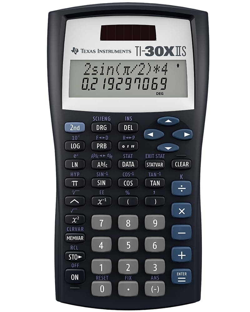 TI-30XIIS Scientific Calculator, Black