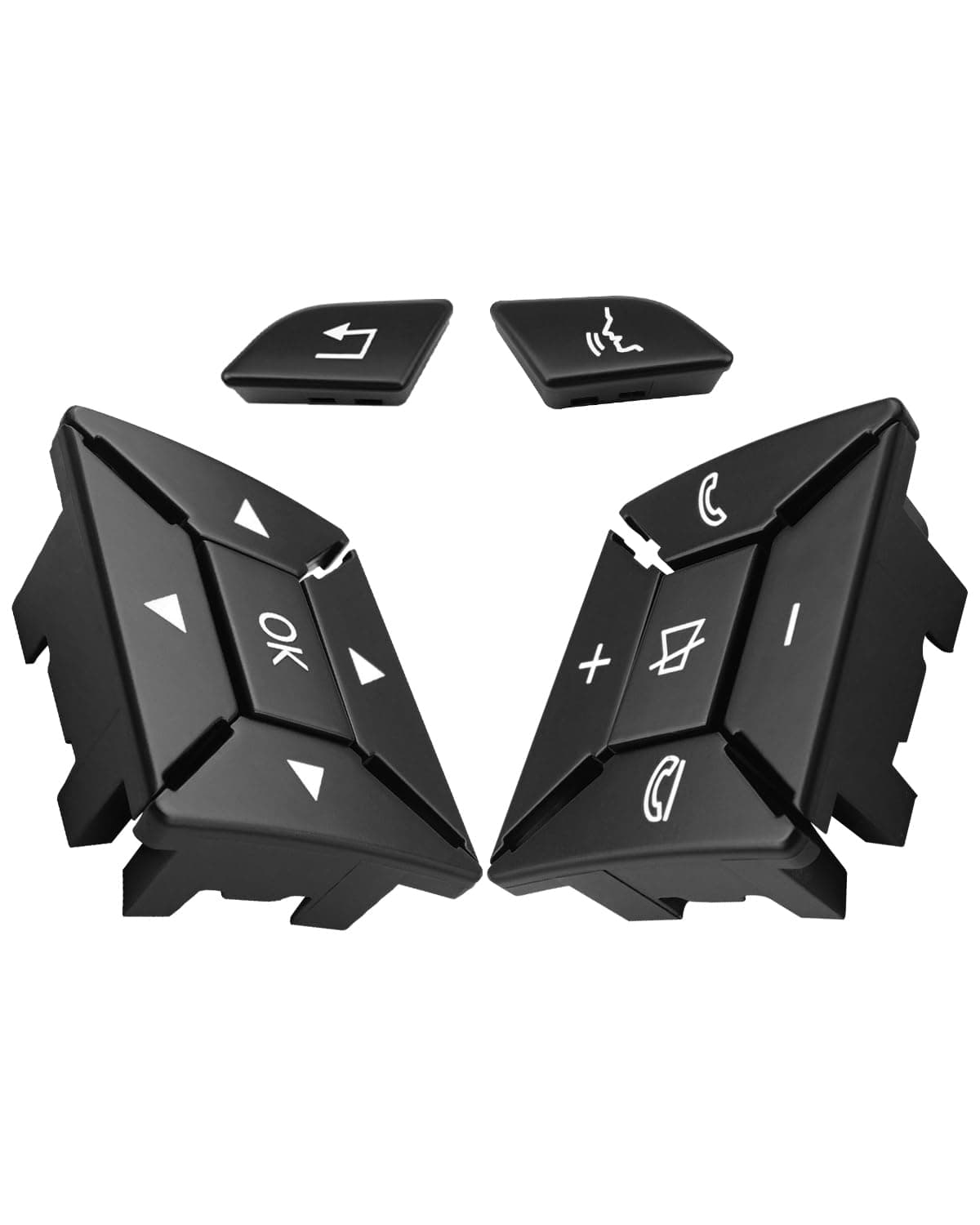 Steering Wheel Control Button Fit for Mercedes Benz A Class W176 B Class W246 C Class W204 E Class W207 W212 Replace A2185400162 A2185400262 Left and Right Menu Switch Button