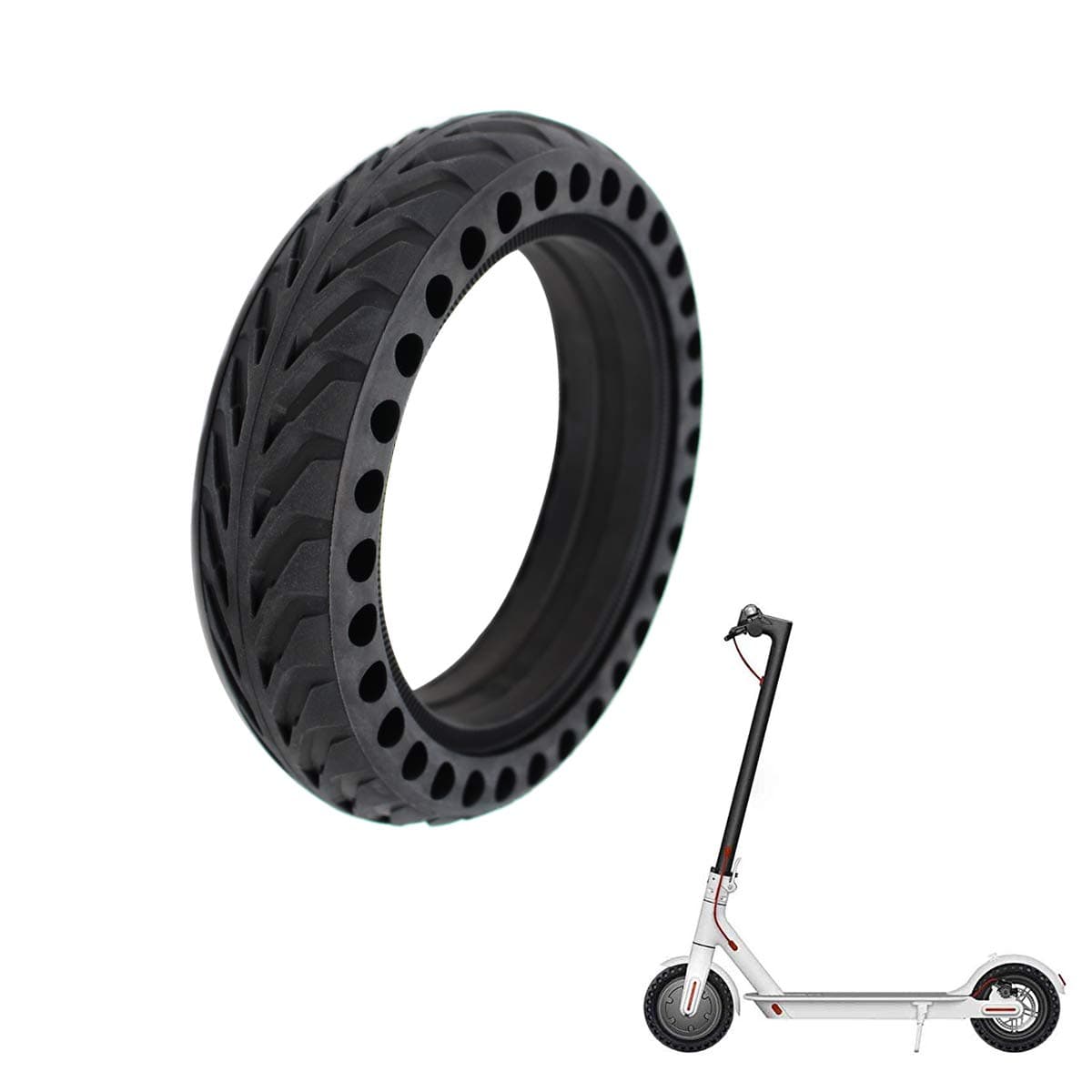 Solid Tires 8.5 Inches Electric Scooter Wheels Replacement Tire 8-1/2'' Front or Rear Honeycomb Tires for Xiaomi Mijia M365, Gotrax GXL V2 and More (1)