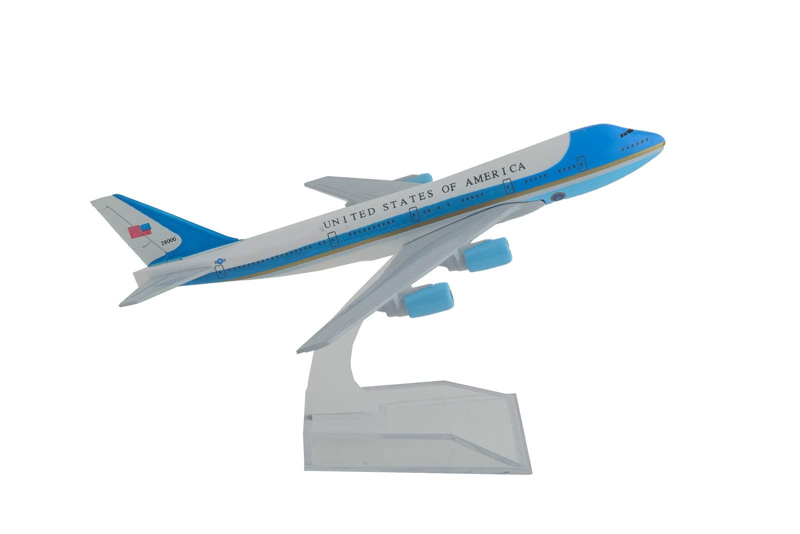 Airforce One 16cm Die Cast Model with Stand