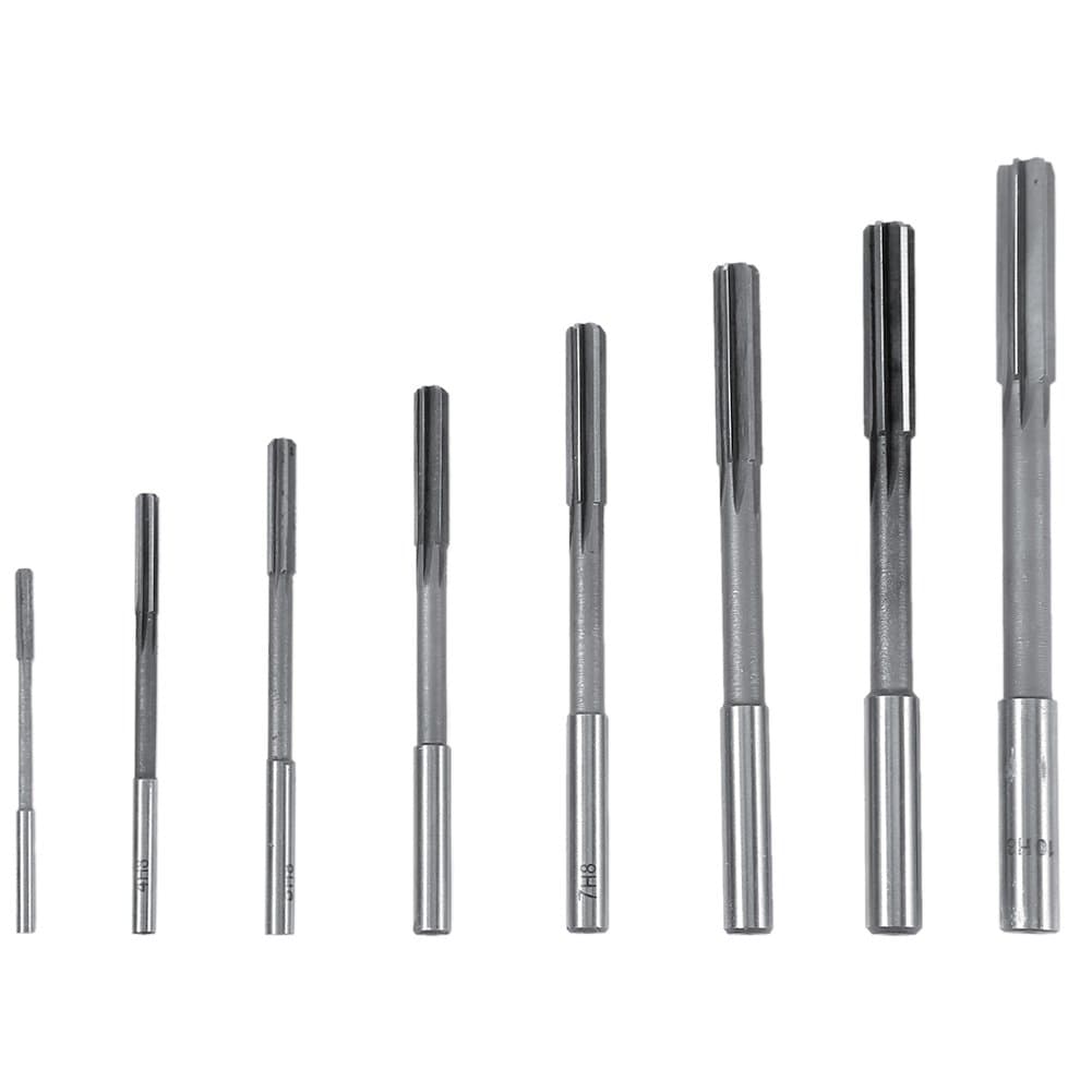 8pcs H8 Metric Machine Reamer Sets Tool Chucking Reamer Set Straight Flute Milling Cutter 3mm 4mm 5mm 6mm 7mm 8mm 9mm 10mm