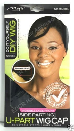 DO IT YOURSELF SIDE PARTING U-PART WIG MAKING CAP - INVISIBLE LACE FRONT COMFORTABLE & EASY WAY TO MAKE YOUR OWN WIG -ADJUSTABLE #DIY005