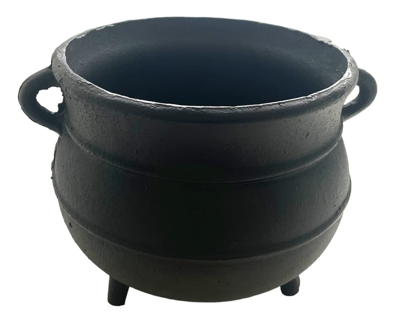 Black Painted Cast Iron Cauldron Size- 7 "D