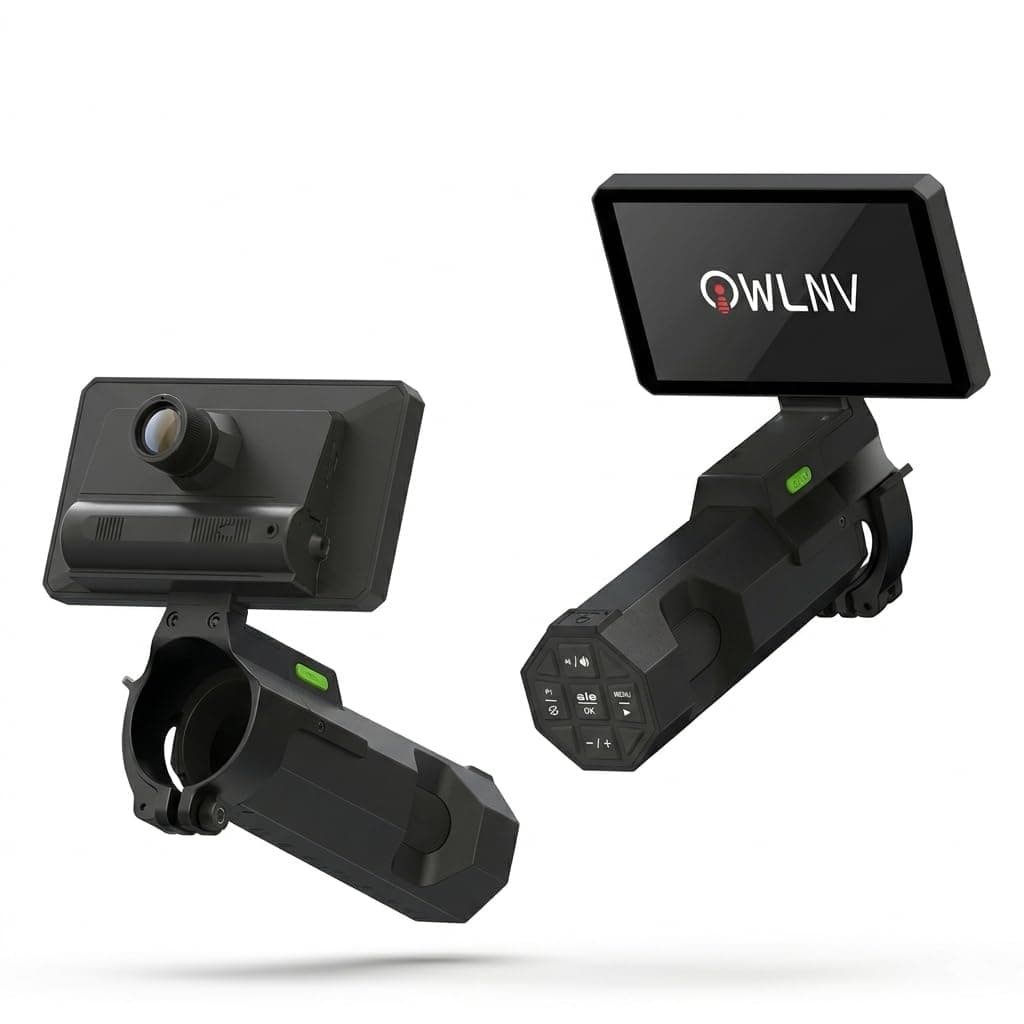 Night Vision Scope for Rifle with 5" IPS Screen, 1080P Digital Night Vision Monocular with WiFi & 850nm IR Illuminator, Infrared Scope Camera for Day and Night Hunting, Wildlife Observation