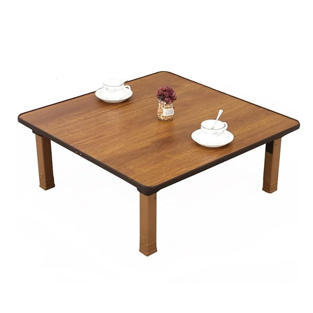 Japanese-Style Square Folding Tea Coffee Table, Low Table, Dining Table, Study Table, Small Desk, for Tatami Sitting On The Floor Bedroom Bay Window Tea Room (Size : 70x70cm)