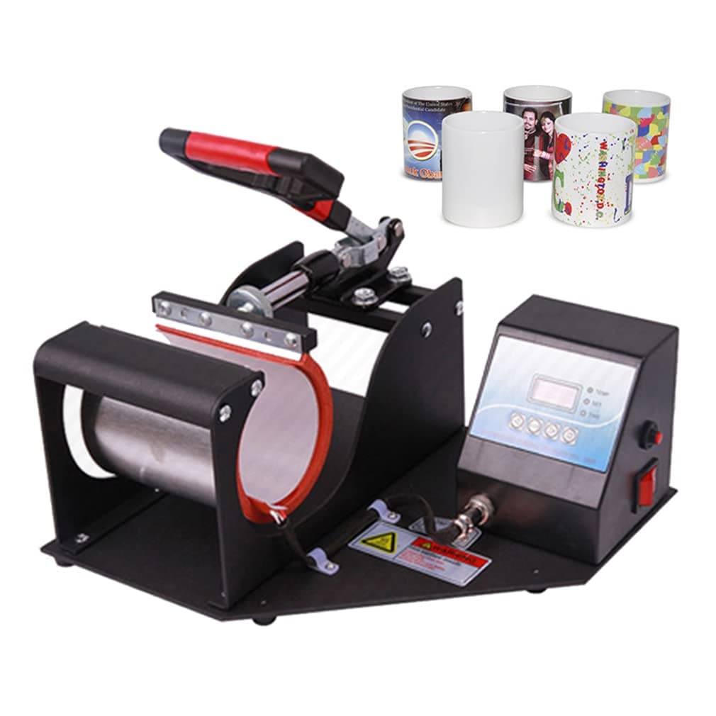 SPLIND Mugs Sublimation Mug Press Machine Mug Heat Press Printer Heat Transfer Machine 11oz Cup Printing with Digital Display Suitable for Home Office