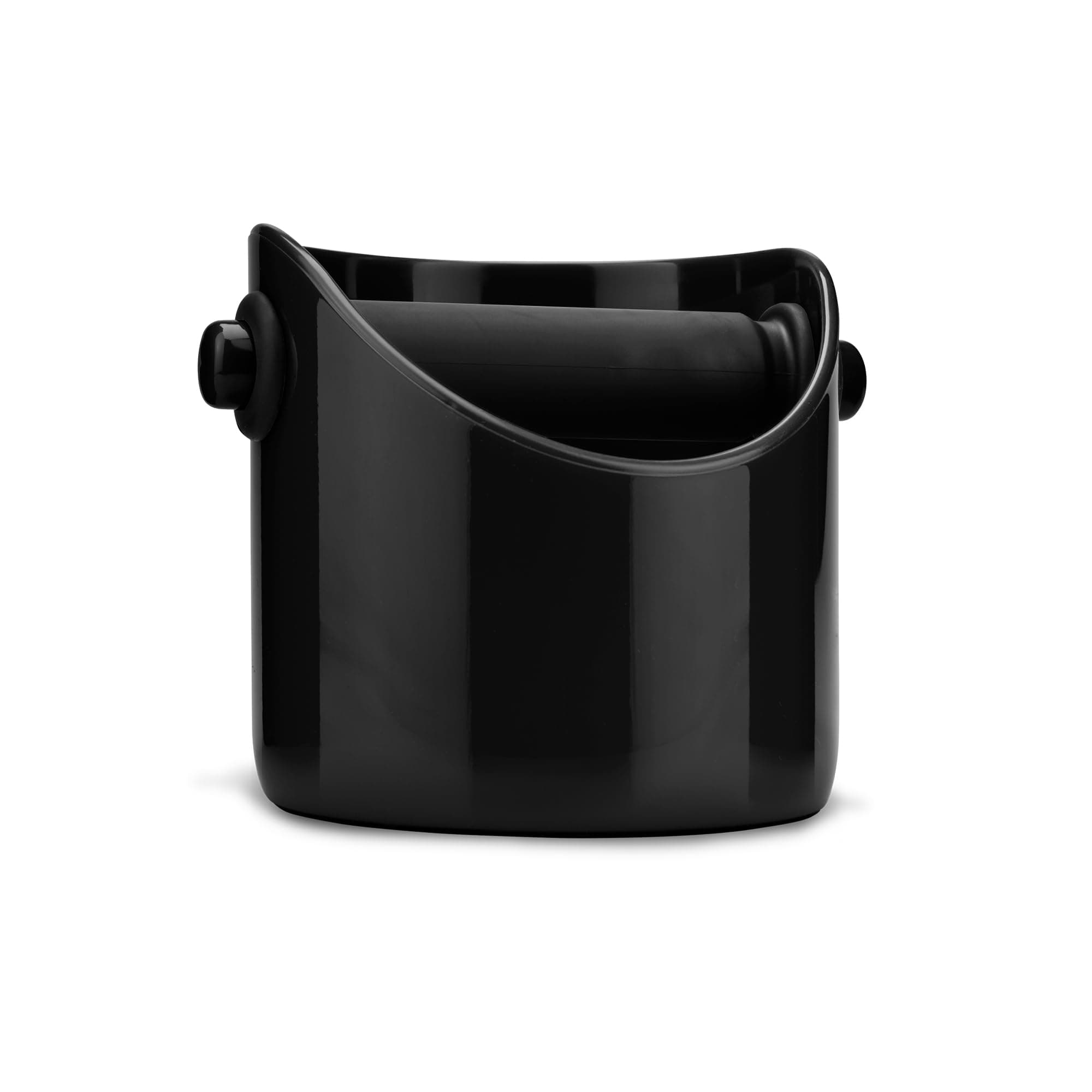 Dreamfarm Grindenstein Sturdy, Compact, Modern Espresso Coffee Grind Knock Box, Space-Saving Design for Easy Use and Cleanup, Durable, Coffee Knock Box for Home Baristas, Black - DFM-GR1181