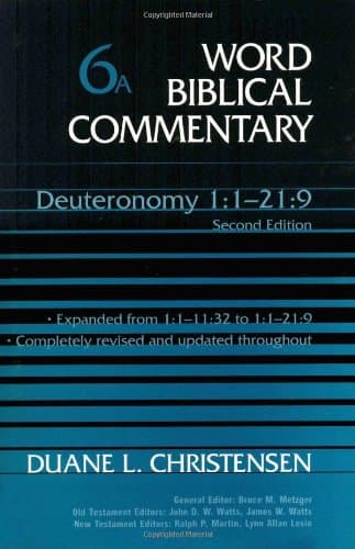 Word Biblical Commentary Vol. 6a, Deuteronomy 1-21:9 (revised & Expanded), (christensen), 592pp