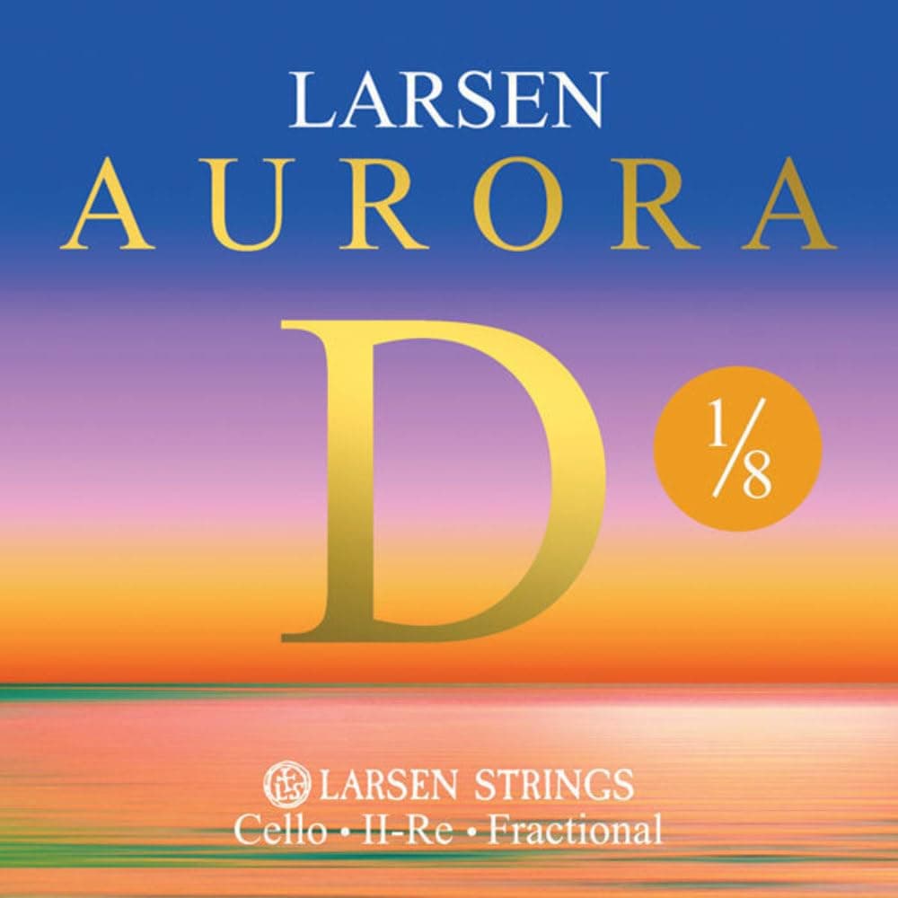 Larsen Aurora Cello Strings Medium D 1/8 Medium