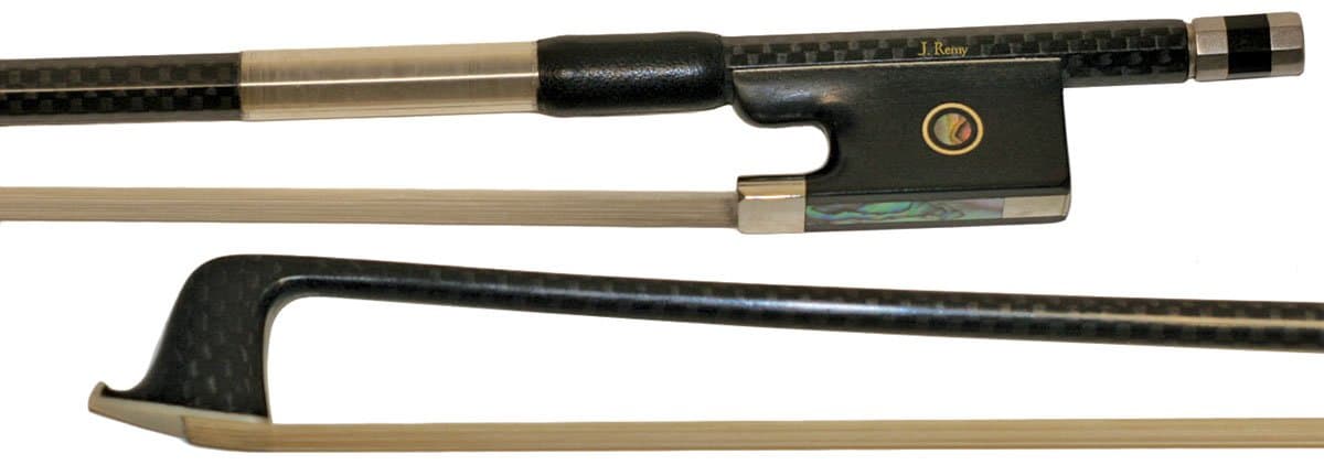 Jacques Remy 1111F Standard Black/CF cello Bow