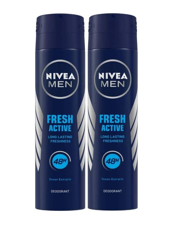 NIVEAActive Deodorant For Men (Pack Of 2)