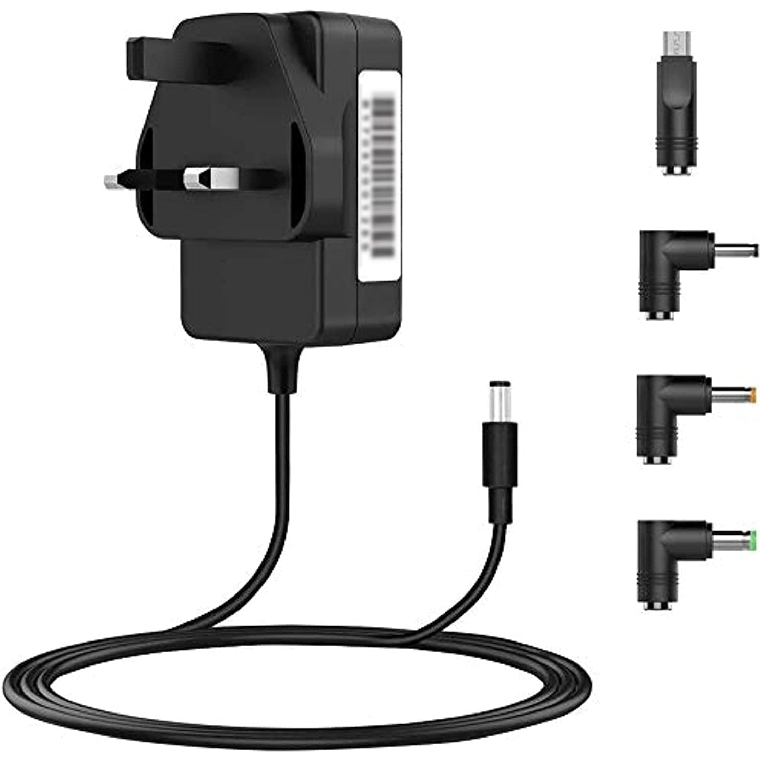 5V 3A AC Power Adapter, Universal DC Supply (Compatible with 2.5A / 2A / 1A) with 4 Selectable Tips for Kindle Fire Tablet, USB-HUB, Nextbook, Bluetooth Speaker, and Most 5V Devices