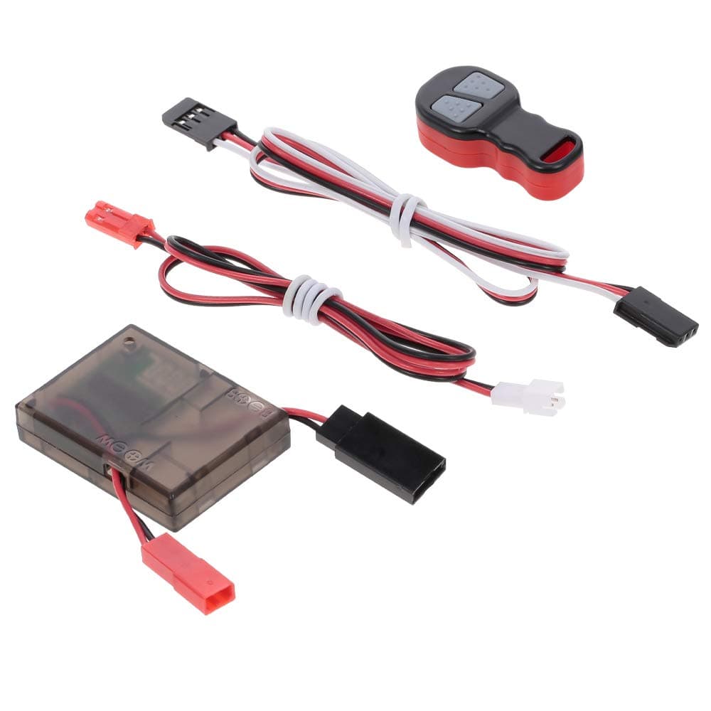 Wireless Winch Remote Controller with Receiver Replacement for 1/10 Traxxas Axial Tamiya RC4WD HPI Redcat RC Crawler Car