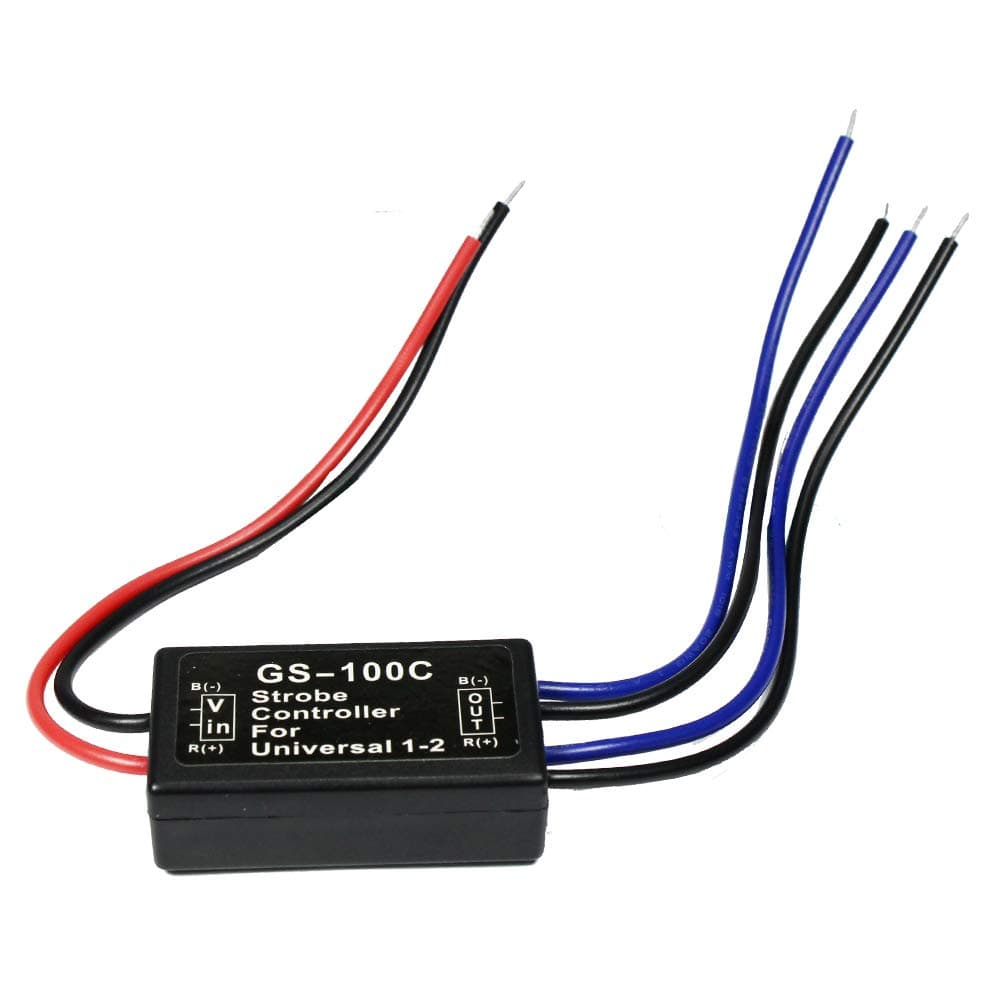 GS-100C Flash Strobe Controller Auto Car Flasher Module for LED Brake Light Tail Stop Light 12V