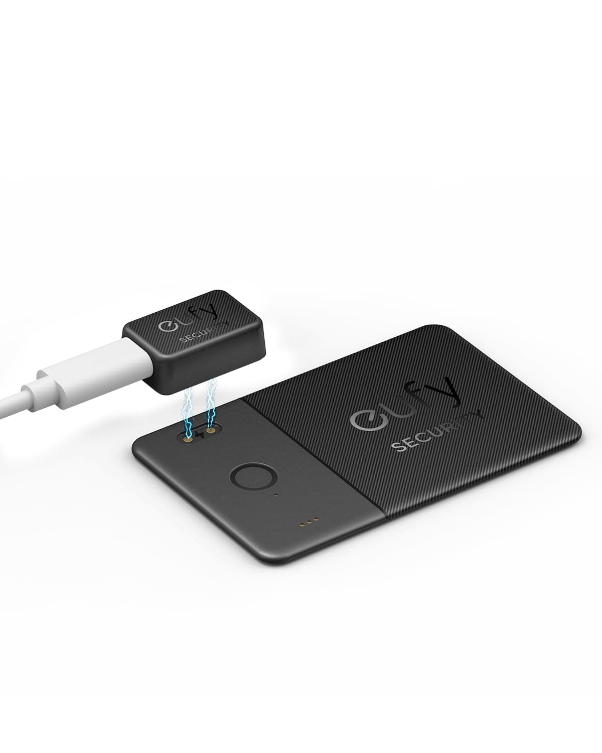 eufy Security SmartTrack Card E30 (Black, 1-Pack), Rechargeable, Works with Apple Find My (iOS Only), Bluetooth Tracker, Perfect for Wallet, Passport, and Laptop, Water Resistant